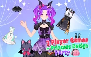 2 Player Games - Princess Design Party