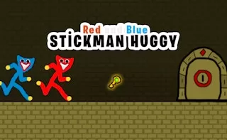 Red and Blue Stickman Huggy