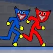 Stickman Huggy Party Duo